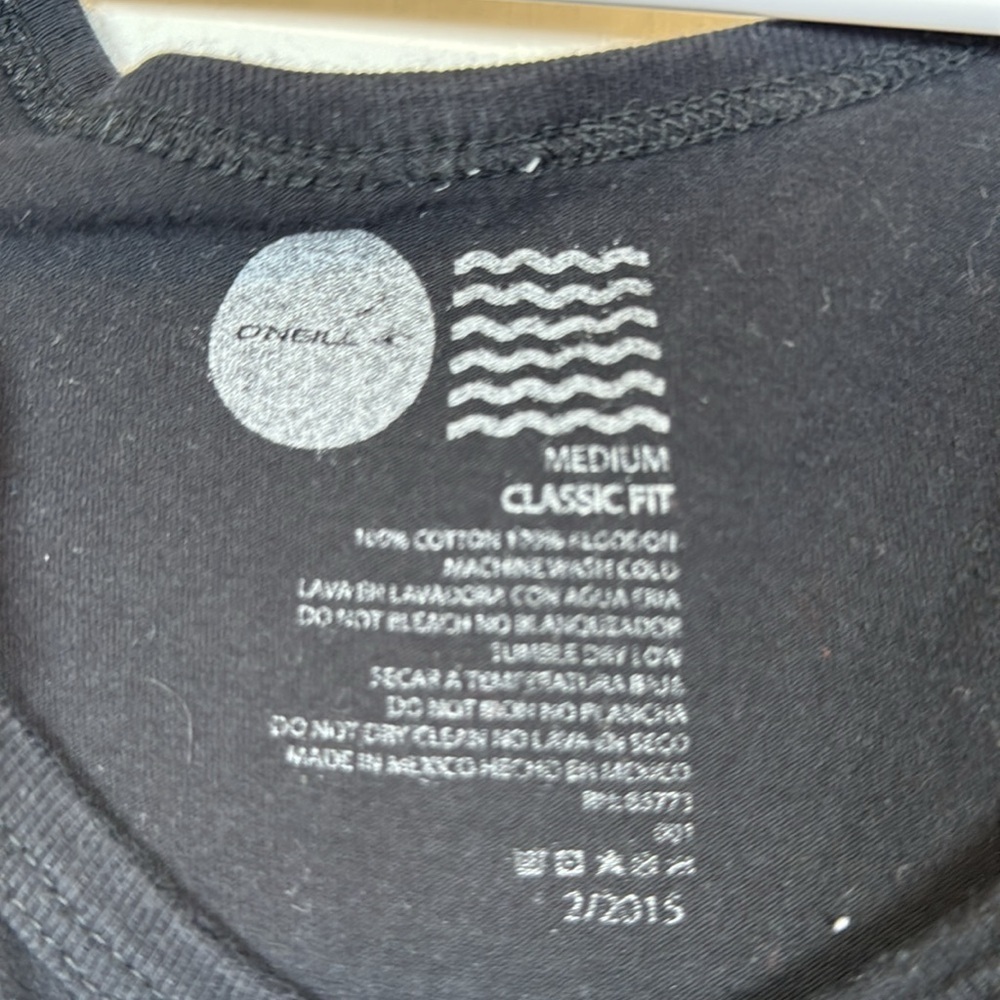 O’Neill Surf Beach American Flag Black Tank Top Size Med EUC #2982 - Picture 4 of 4